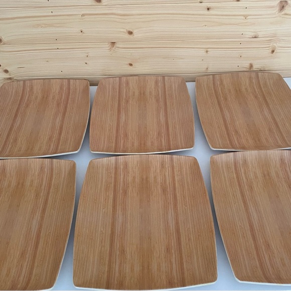 Front Of The House Platewise Rectangular Mod Plate 12” x 9” Bamboo Case of 6 - Picture 8 of 11